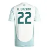 2024 Meksika Copa America Futbol Forması Raul Chicharito Lozano Dos Santos 24 25 H. Lozano E. Alvarez Erkek Çocuk Kitleri Futbol Gömlek Üniformaları Hayranlar Oyuncu Versiyonu Jersey