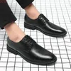 Sapatos de vestido masculino negócios couro genuíno britânico casual versão coreana juventude casamento homens