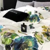 Bedding Sets White Egyptian Cotton Flowers Embroidery Set Luxury Chinese Ink Painting Style Duvet Cover Bed Sheet With Pillowcase