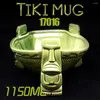 Muggar Big Tiki Bowl Cocktail Cup Beer Wine Mug Ceramic Art Crafts Creative Hawaii