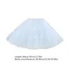 Womens 1950s Tutus Tulle Petticoat 35cm 4 Layer Ruffled Bubble Saia Underskirt Half Slips Dress para Costume Party 240401