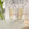 Weingläser, französische Vintage-Glashorn-Vase mit hohem Fußwert, Champagnerrot, Obstvase
