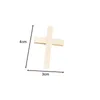 Charms 100x Wooden Cross Small Wood Pendants For DIY Necklace Bracelet Keychain Jewelry Findings Party Favor Decorations