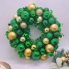 Decorative Flowers Front Door Hanging Wreath ST Patricks Day Decor Durable Simple Ornament 14 Inch For Porch Celebration Home Farmhouse Wall