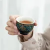 360 ° Rotacja Twórca herbaty Przenośne zbiór herbaciarni z szklanki ceramicznej Infuser dla Puer Chinese Gongfu na zewnątrz 240325