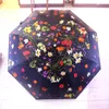 Parapluie camélia haut de gamme pliant automatique Protection solaire Protection Uv parasol double usage femme marque de mode parasol