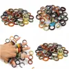 Band Rings Pierre Naturelle Bagues En Agate Taille Us 7-10 Mixte Drop Delivery Otsnt