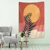 Tapestries enkel ritning vägg tapestry hippie sovrum hem dekoration bohemisk dekorativ yogamadrassark