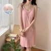 Женская одежда для сна 2024, летнее хлопковое сексуальное женское белье на тонких бретельках, ночные рубашки для женщин, корейская милая ночная рубашка, ночное платье, домашняя ночная рубашка
