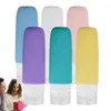 Storage Bottles Silicone Travel Refillable Liquid Leak Proof Tubs Portable Shampoo Necessary Accessories