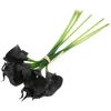 Decoratieve bloemen 10 stuks kunstboeket simulatie zwarte bruiloft nep nep versieren binnen