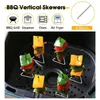 Ferramentas Kabob Espetos 10pcs Rack de Kebab de Aço Inoxidável Multiuso Gadgets de Cozinha para Churrasco Grill Varas Cabide