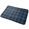 Mattor CLERGY BLUE TARTAN (STA 2195 Modern) Entré Dörrmattbad matta Mandala mönster Konstverk Meditation Yoga Boho