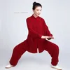 Ethnic Clothing 2024 Chinese Traditional Tai Chi Kungfu Yoga Exercise Tops Pants Set Vintage Martial Arts Training Practice Performance