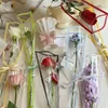 Wrap regalo 20pcs sacca da avvolgimento a fiori a rosa singola involucri floreali di cellophane per bouquet bouquet bouquet bou di nozze decorazioni per feste di nozze