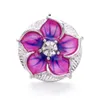 CLASPS HOODS RHINESTONE METAL Flower 18mm Snap Buttons Charms For Button Jewelry Drop Leverans Fyndkomponenter DHLTA