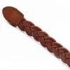 Belts Womens brown white woven belt with hemp rope woven belt Womens clothing belt Q240401