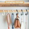 Hängare Seven-Color Handbag Arch Hook Tie Scarf Buckle Home Garderob Lagring Multi-Purpose Reablerable Organization Tool