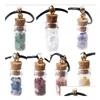 Pendant Necklaces 2021 Handmade Energy Crystal Stone Mini Glass Bottle For Women Men Lovers Lucky Jewelry With Rope Drop Delivery Pend Dhvxv