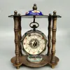 Collezione di orologi da tavolo Cinese in rame puro Cloisonne Zodiaco Orologio meccanico in stile occidentale Decorazione del soggiorno Regalo per la casa