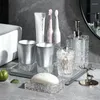 Set di accessori per il bagno Articoli per il bagno di lusso leggeri Sier Portaspazzolino Bocca Tazza Portasapone Bottiglia di lozione Decorazione della casa Drop Delive Dha6E