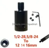 Filtro del carburante 1/2-28 maschio a connettore filettato in acciaio inossidabile per Napa 4003 Wix 24003 Ss Soent Trap End Cap Extension Adapter Drop Deliv Ott4Q