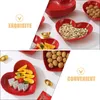 Geschirrsets 5 PCs herzförmige Teller Snack Aufbewahrungsschale Hausversorgung Hochzeit Dessert Servingplatten Haushaltsbrot