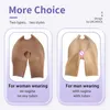 Breast Pad Woman to Men cosplay Silicone Vagina trosor Crossdresser Shemale Transgender Sexig 1,57 tum stora höfter och butts silikonbyxor 240330