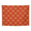 Arazzi Ornamento Dorato Su Arazzo Rosso Parete Decorativa Cute Room Things Decor Per La Decorazione