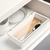 Organisateur de couverts de rangement de cuisine avec couvercle, tiroir de rangement de couverts, accessoire de cuillère à baguettes Portable multifonctionnel