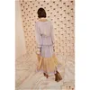 Runway Dresses Dress Ruffled Neck Lantern Sleeve Silk Printed Long Drop Delivery Apparel Womens Clothing Dhxvh