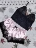 Vrouwen Nachtkleding 2024 Kant Set Voor Vrouwen Sexy Transparante Mouwloze Tops Zijden Shorts Pyjama Nachtkleding Vrouwelijke Lingerie Slaap Draagt