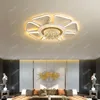 Chandeliers Modern Minimalist Atmospheric LED Crystal Chandelier Rectangular Circular Lamp Luxury Restaurant Bedroom