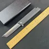 Новый A6707 Высококачественный флиппер -складной нож D2 Satin Tanto Blade CNC G10 Гербачок с шариком.