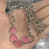 Designer högkvalitativ ny halsband pendelle pärla rostfritt stål pläterat 18k tjej alla hjärtans dag engagemang smycken gåva grossist