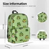 Zaino Frogs Doodle Borsa da scuola per bambini impermeabile Zaino per laptop Zaino da viaggio di grande capacità