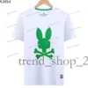 Physcho Bunny Coniglio Polo T Shirt Designer T-shirt da uomo Trendy Fashion USA High Street Manica corta Magliette Abbigliamento Streetwear Coniglietto psicologico Psyco Bunny 143