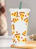 Raamstickers UV DTF Transfer Sticker Voedsel Pizza voor de 24oz Libbey Bril Wraps Flessen Koude Cup Kan DIY Waterdichte Aangepaste Decals