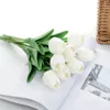 Fleurs décoratives pâques joyeux décor décoration 2024 10 pièces soie blanche 13.5 "pour jour