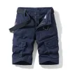 Summer Shorts, Men's Workwear Shorts, Men's Casual Pentagonal Pants, Trendy Brand Straight Tube Multi Bag Shorts, Men's