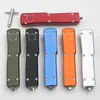 6 couleurs Poignée arrondie 70-UT mini Series Micro Ultra Tech Couteau automatique EDC Couteaux de poche tactiques militaires D2 Lame Double Edge UT85 Outil