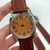 Wysokiej jakości zegarek High Designer męscy luksus 47 mm mechaniczny mechaniczny stal nierdzewna wypolerowana biżuteria ruch Luminous ręczny skóra 5Gen