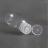 Lagringsflaskor 100 st 5/10/20/30 ml tom påfyllningsbar flasktransparent lotion rese kosmetisk schampo vätskeprov