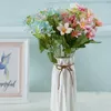 Dekorativa blommor 18 huvuden Lily Artificial Wedding Bride Bouquet Home Living Room Decor Romantic Silk Fake Flower Gift