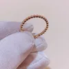 Ontwerper Hoge versie V Goud van caleidoscoop van hoge kwaliteit van caleidoscoop ring smal editie paar heren en dames 18k klaver hand sieraden