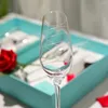 Verres à vin, coupe à Champagne, cadeau de mariage, fiançailles, anniversaire, ensemble rouge, verre à Cocktail