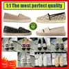 Designers fiskare sandaler avslappnade kvinnor skor espadrilles sommar lyxys damer platt strand halv tofflor mode kvinnan loafers cap toe canvas sko 35-41