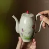 Teaware sets handmålade lilla tusensköna te kinesiska imitationssång chaise pott porslin