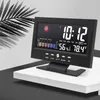 Bordklockor Intelligent Digital Clock Weather Station Display Alarm Fuktighet Mätare Funktion Kalender Temperatur Trådlös termom P5K5