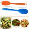 Spoons Silicone Soup Spoon Mixing Cooking Kitchen Stirring Tools Orange